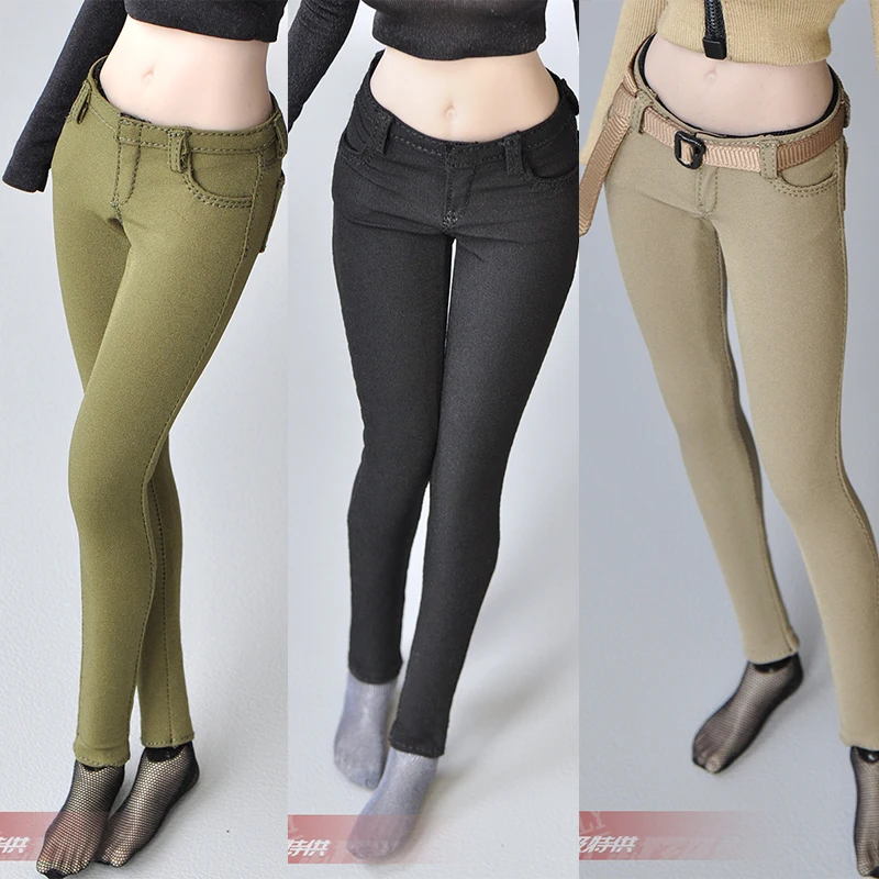 Details about   12'' Slim Pencil Pants Model Stretch Trendy Fit 1/6  Female Phicen TBLeague Body