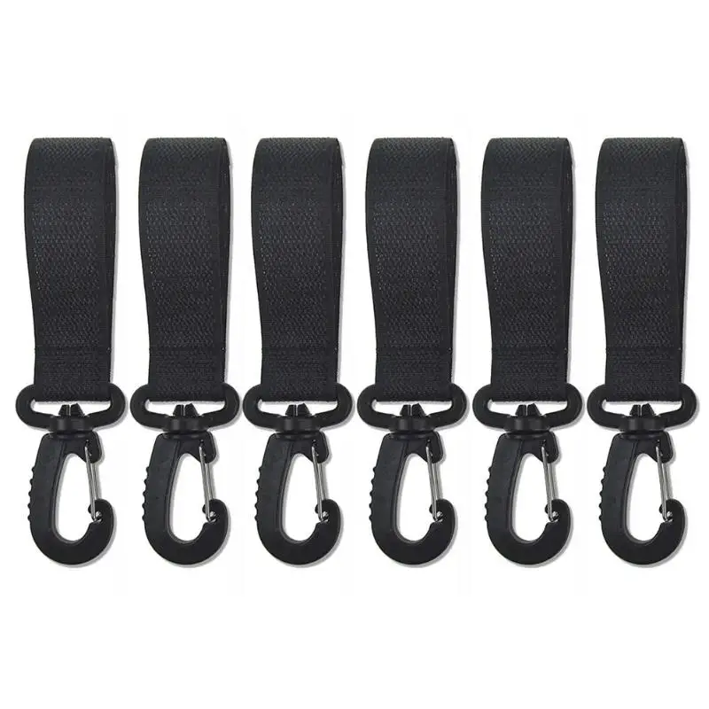 Крючки для прогулочных колясок коляска детская коляска сумка вешалка крюк сумка для покупок зажим - Цвет: 6Pcs