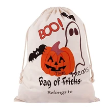 Мешки с рисунком для хеллоуина сумка для Хэллоуина Тыква трюк или обрабатывать сумки холст паук веб-вечерние украшения «сделай сам» события вечерние принадлежности