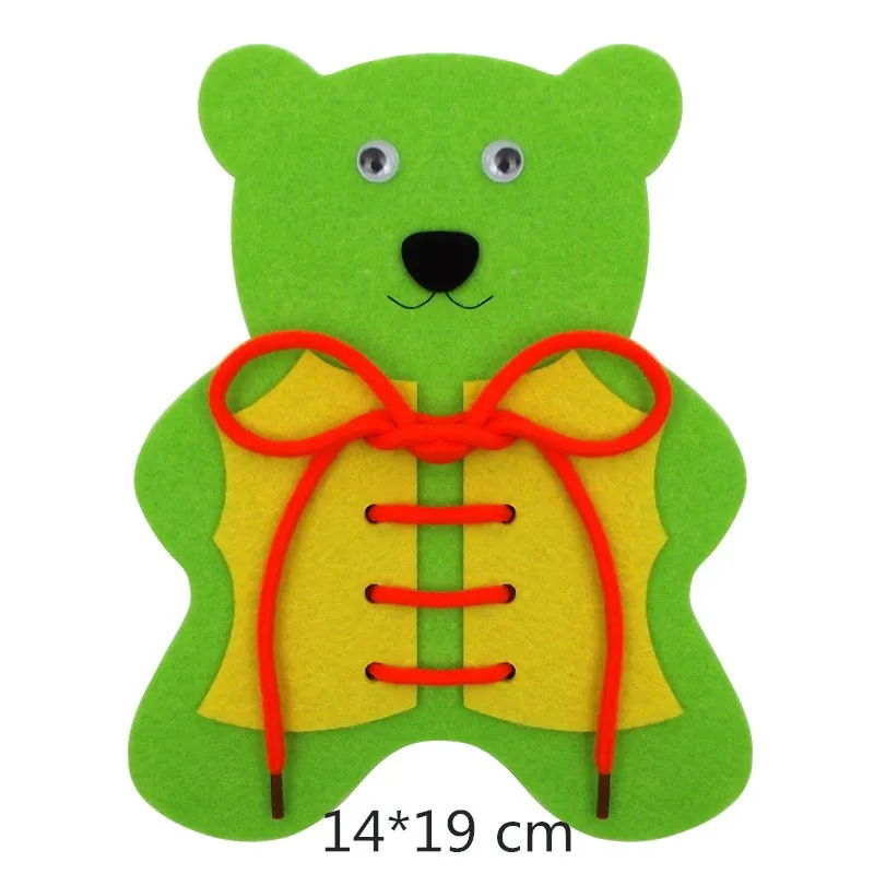  1 Set/bag Creative Felt Crafts Teaching Supplies DIY Handwork Props Kindergarten Teach Toys for Kid - 4000236204905