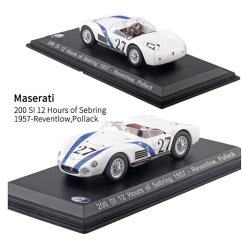 1:43 Масштаб металлический сплав классический Maseratis гоночный ралли модель автомобиля литые автомобили игрушки для коллекции дисплей для детей Подарки - Цвет: 17