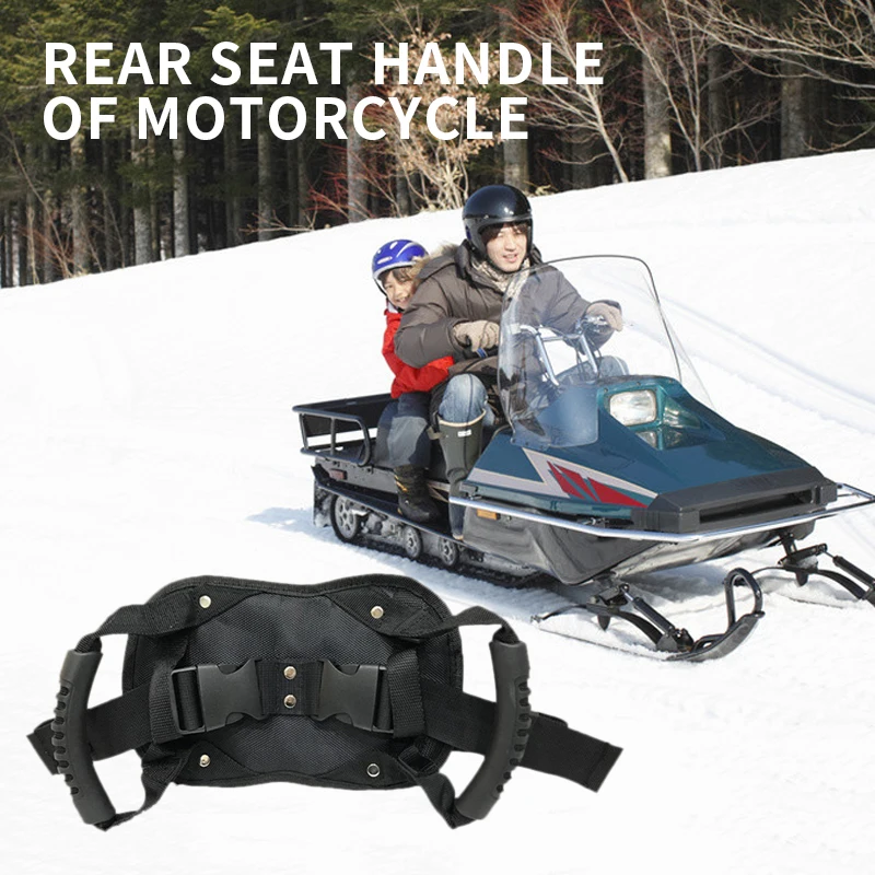 2022 New Motorcycle Safety Belt Rear Seat Passenger Grip Grab Handle Non-slip Strap With |