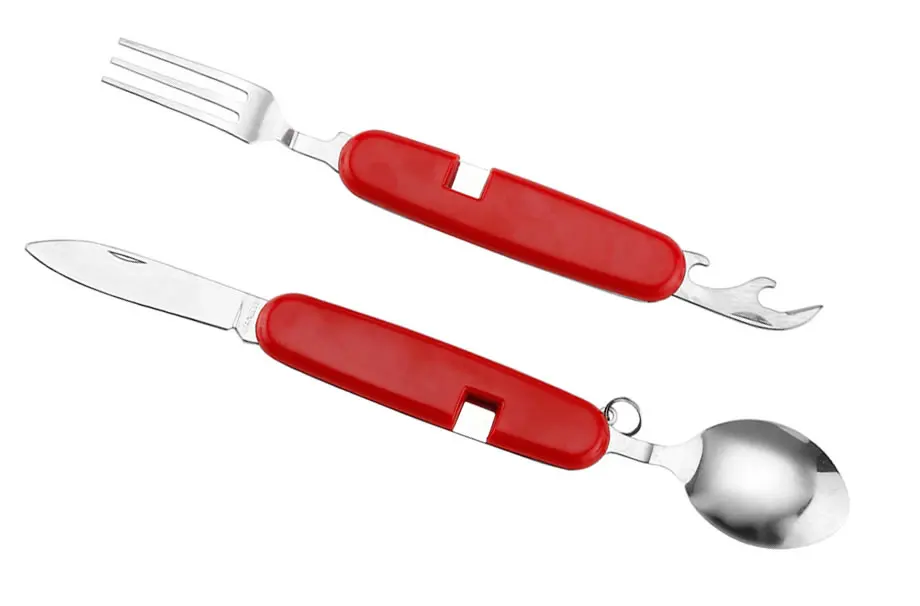 OBR Многофункциональный складной нож-вилка Совок открывалка для бутылок из нержавеющей стали столовые приборы портативный Кемпинг посуда Совок посуда