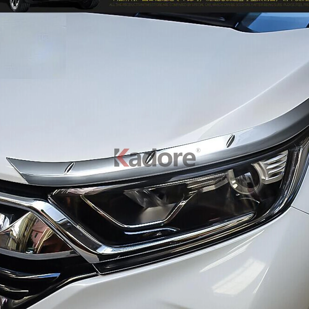 Для CRV CR-V Хром Авто Передняя фара Крышка лампы Отделка фары бровей стильные полоски на авто
