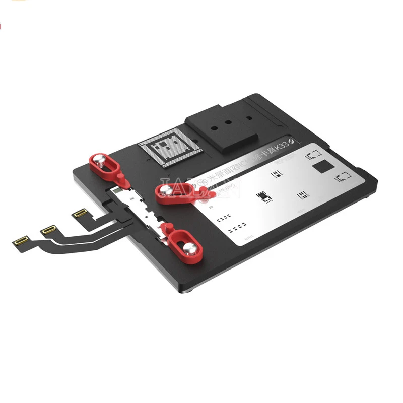 

JALAN MJ K33 ремонтный прибор с идентификацией по лицу, тестовое приспособление для X XS MAX XR 11 11pro max, решетчатая поверхность для посадки, оловянный чип, интегральная схема для ремонта