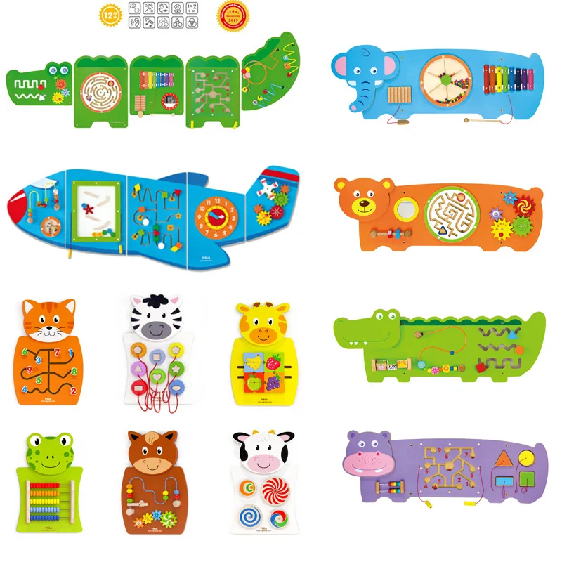 

Viga Wall Game Combination Airplane Kindergarten Early Childhood Walls Toy 1-2-3-6 a Year of Age GIRL'S And BOY'S Teaching Aids
