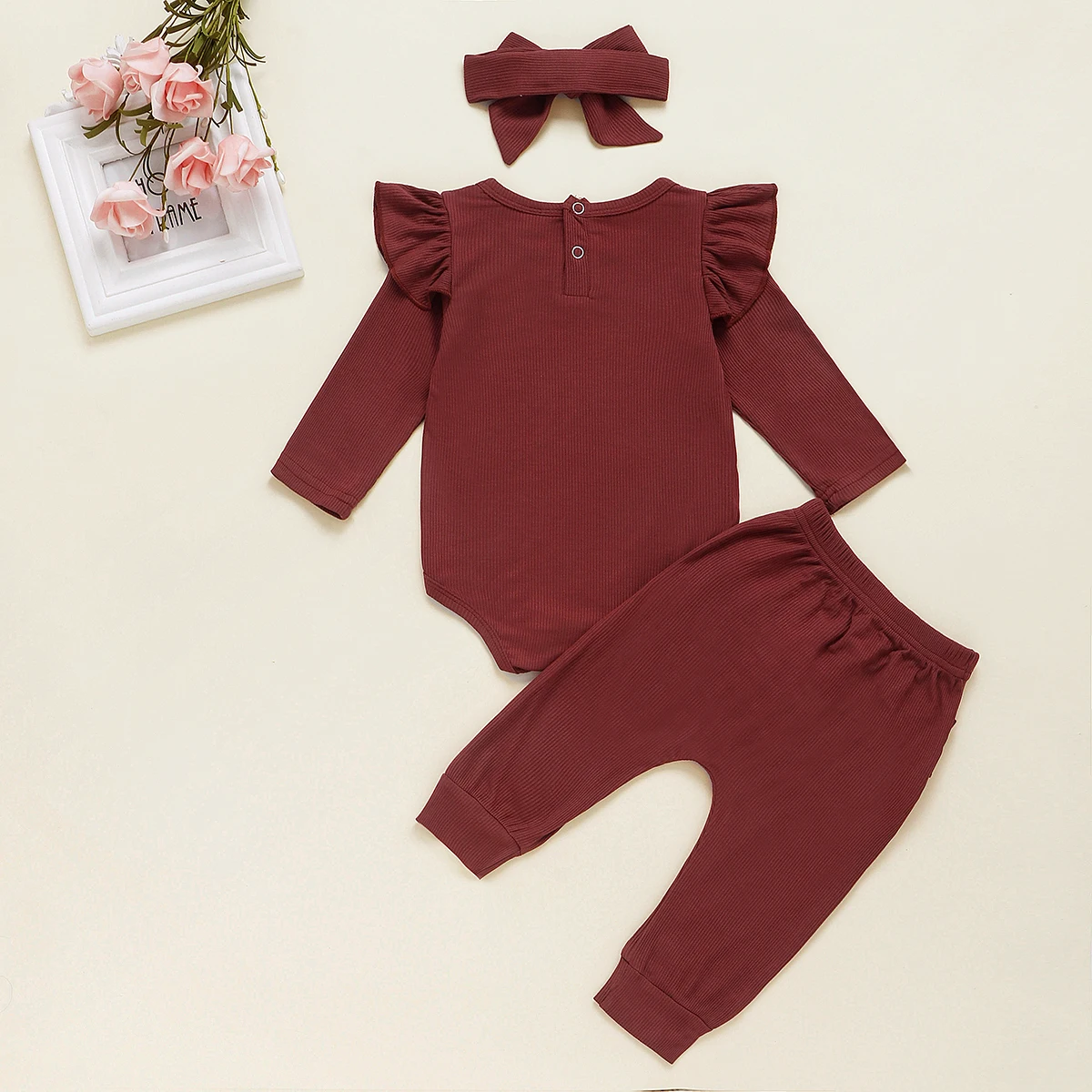 Baby Girl Romper Ruffle Clothes Set Outfits