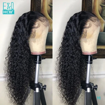 

Water Wave 360 Lace Frontal Human Hair Wigs For Women PrePlucked Hairline With Baby Hair Brazilian Remy Hair Bleached Knots 150%