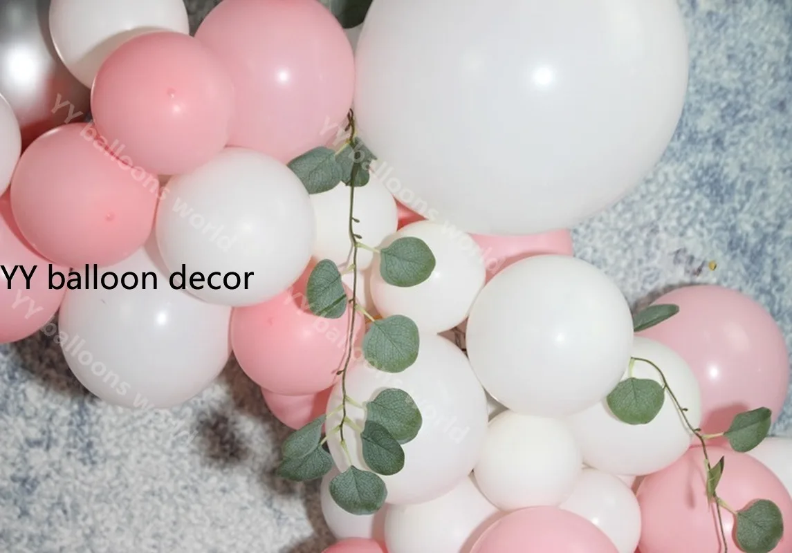 Воздушный Шар Комплект гирлянды гелиевые розовые белые воздушные шары Арка детский душ свадьба юбилей с днем рождения украшения для детской вечеринки