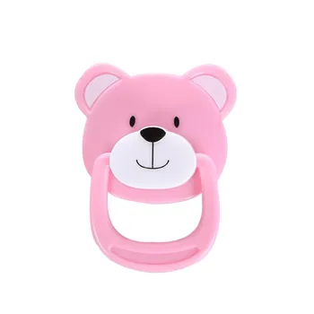 

Cute Nipple Dummy Pacifier Baby Food Grade PP Silicone Soother Toddler Orthodontic Nipples with Ring Teether Baby Pacifier