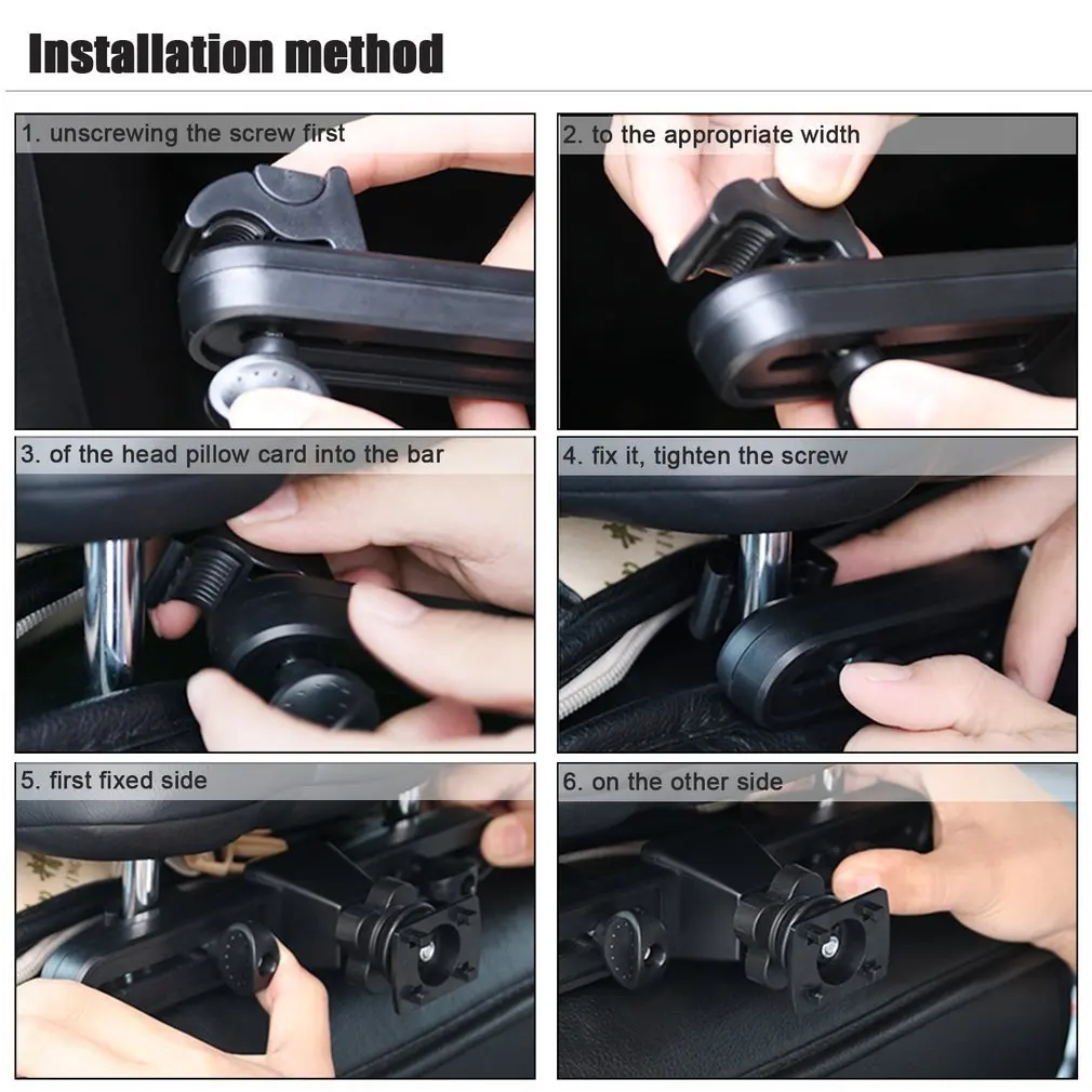 Car Universal Holder Headrest Cradle Car Mount Holder with 360 degree Adjustable Rotation Compatible for Switch