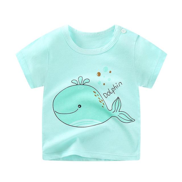 Girl T Shirt Summer Baby Boys Cotton Tops Toddler Tees Clothes Children Clothing Cartoon T-shirts Short Sleeve Casual Wear