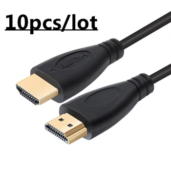 

10pcs/Lot HDMI Cable High Speed 1080P 3D Gold Plated Video Cables for HDTV Laptop Computer 0.3m 1m 1.5m 2m 3m 5m 7.5m 10m 15m