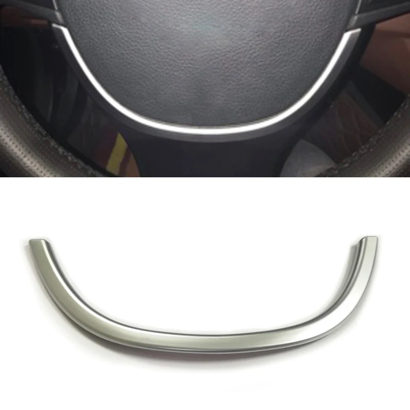 

For BMW 5 Series F10 F11 520 525 2011-2017 chrome ABS steering wheel trim cover decorative frame sequins sticker car accessories
