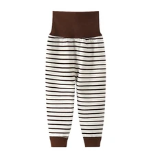 Детские леггинсы Хлопковые Штаны для малышей весенне-осенние штаны с высокой талией для маленьких мальчиков и девочек длинные брюки детские штаны с рисунком медведя