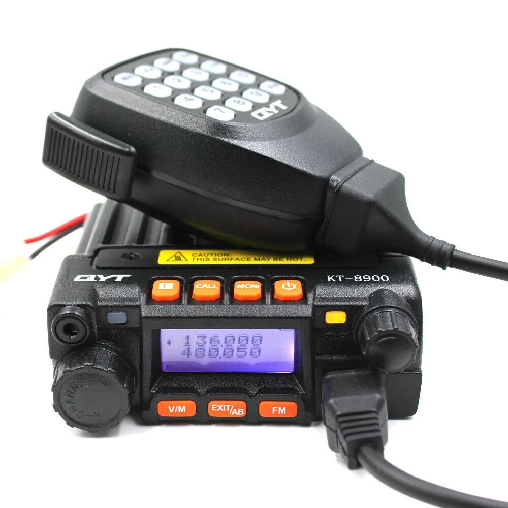 

100% Original QYT KT-8900 Long Range Mini Car Radio Dual Band Mobile Radio Vehicle Mounted Transceiver CB Radio Walkie Talkie