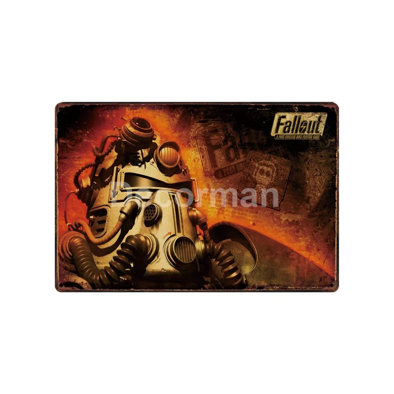 [DecorMan] Fallout напиток металлические знаки на заказ картинки на металлической табличке декор для паба LT-1763 - Цвет: LA-3718
