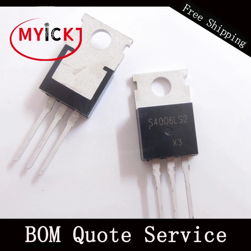 

S4006LS2 10PCS TO-220 IC CHIP Sensitive SCRs (0.8 A to 10 A)