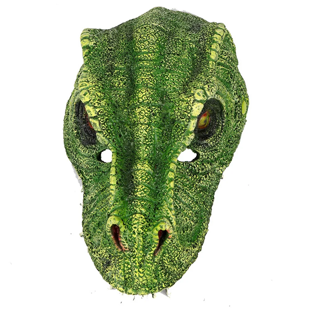 

PTYGO Realistic Dinosaur Mask Full Head Mask Wigs Halloween Bar Room Haunted House Horror Mask Cosplay Bar Performances