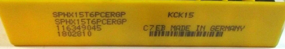 10 шт. KENNAMETAL SPHX15T6PCERGP KCK15
