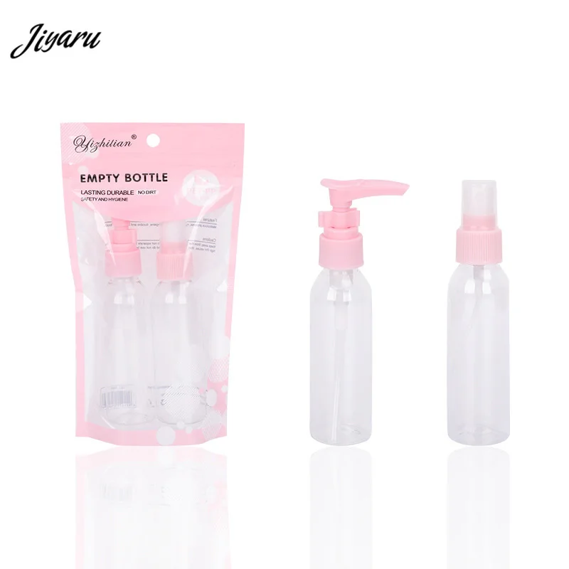 

New Portable Cosmetic Containers Sub Bottling Bottle Shampoo Shower Packaging Organizer Make Up Bottle Set Travel Accessories