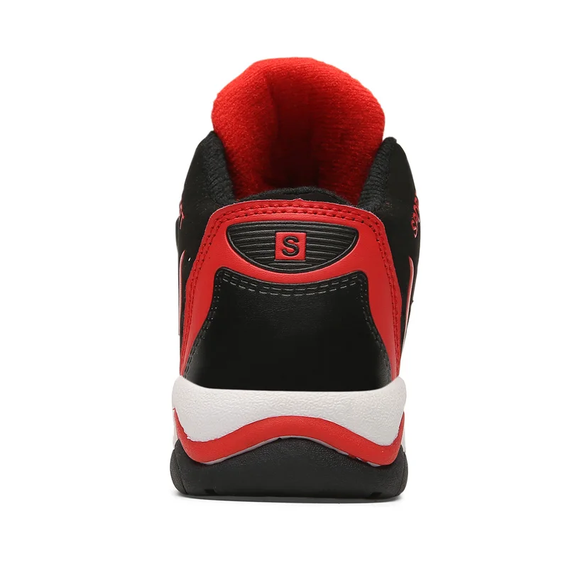 Casual Breathable Kids Basketball Shoes Leather Vamp Waterfroop Antislip Children Sneaker High Top Sports Shoes