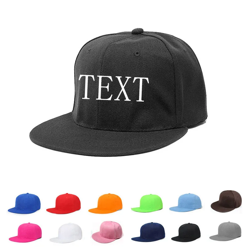 

Personalized Embroidery Men Hip Hop Caps Custom Name Text Logo Letter Number Snapback Cap Birthday Hat Gift 2019 Dropshipping