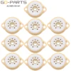 Chassis Mount 9pin Ceramic Vacuum Tube Socket Base FOR 12AX7 ECC82 6922 EL84 6DJ8 12AU7 12AT7 Hifi Audio Guitar Tube AMP DIY 10P 1