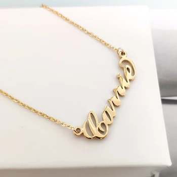 

Customize Stainless Steel Gold Chain Personalized Babies Kids Name Necklace Cute Whale Tail Children Nameplate Necklace Jewelry