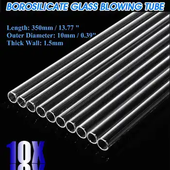 

KICUTE 10pcs 350x10x1.5 Transparent Glass Stirring Rod for School Lab Use Stiring Stirrer Laboratory Glass Buret Mixer Wholesale