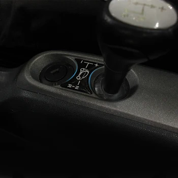 

3D stereo Shift lever panel sticker Central control panel decoration For 2009-2014 smart 451 fortwo car styling Accessories