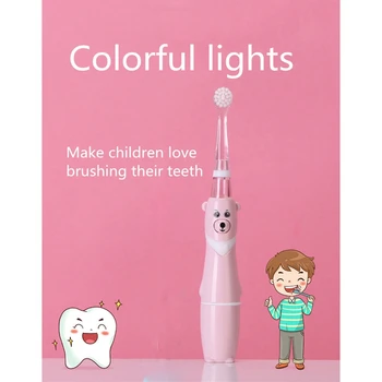

Professional Baby Sonic Toothbrush Children Cartoon Electric Toothbrush Waterproof Soft Oral Hygiene Tooth Care