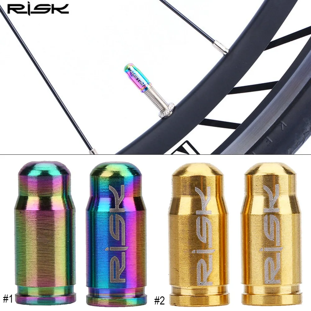 2pcs Aluminum Bicycle Tire Valve Cap Ultralight Mountain Road Bike Tyre