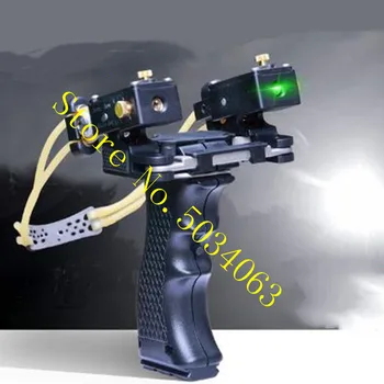 

Powerful Laser Targeting Slingshot for Outdoor Hunting Bow Folding Wrist Slingshot Catapult Shooting Fishing Slingshots 2020