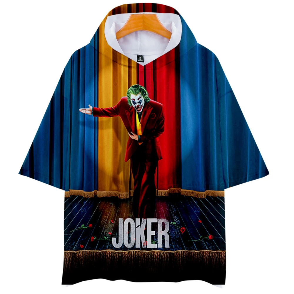 joker 2019  Brand Design T Shirt  Print Hooded Tshirt 3D digital printing Harajuku