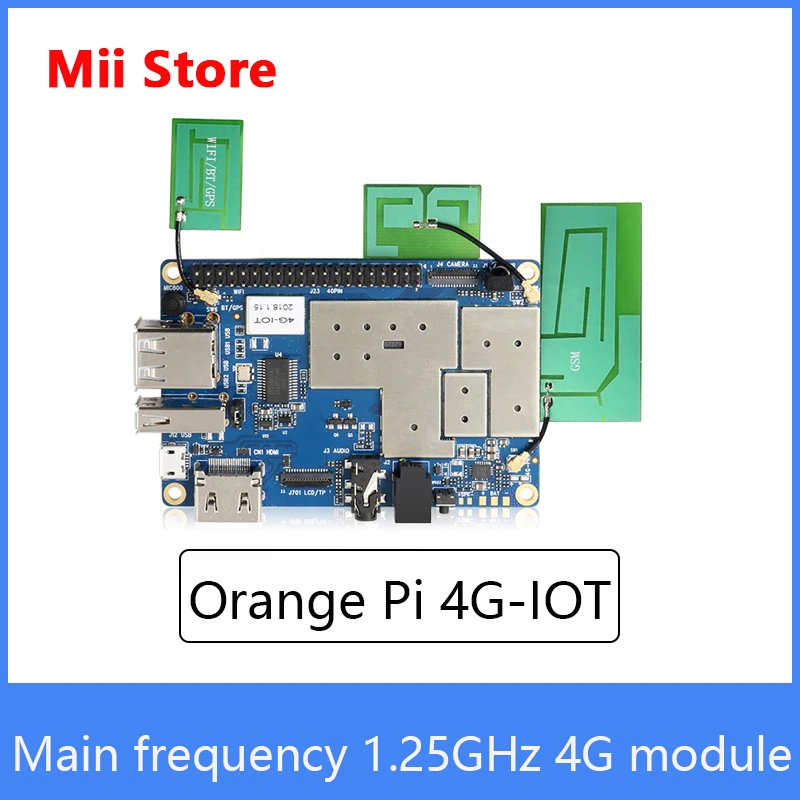 

Orange Pi 4G-IOT Development Board 1G Cortex-A53 8GB EMMC Support SIM Card Bluetooth Android6.0 Single Board