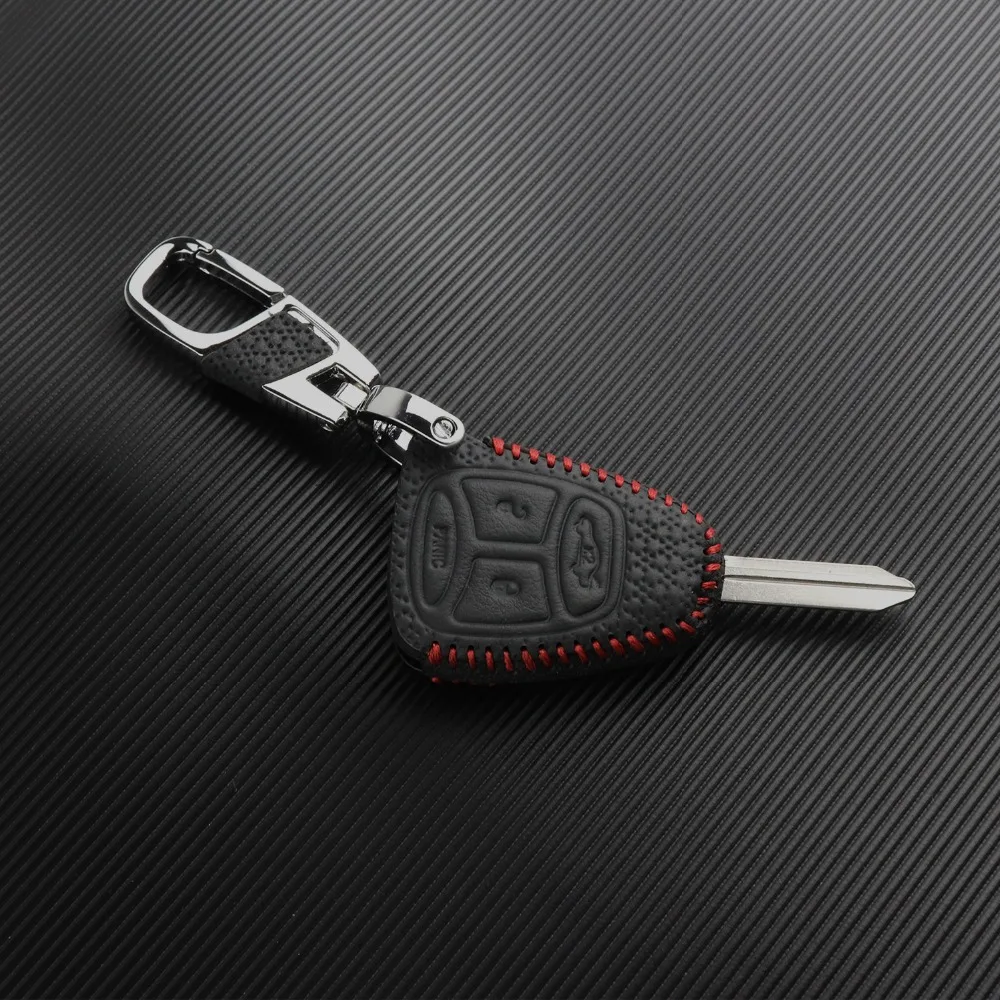 Роскошный качественный чехол для ключей из натуральной кожи для fiat Dodge Chrysler journey Jeep wrangler Cherokee Liberty compass чехол для ключей