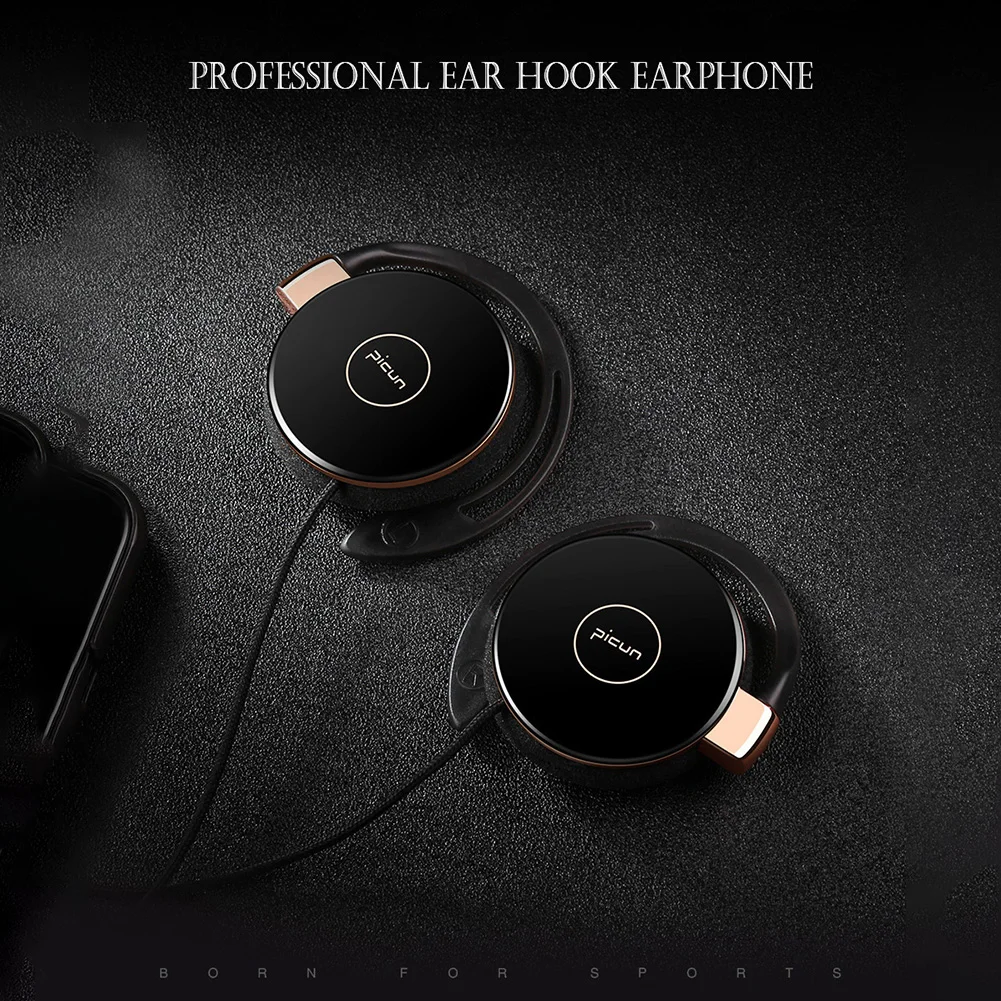 Erilles bluetooth earphone wired headphone clip on headphone stereo ear clip with microphone Sport wired headset with microphone