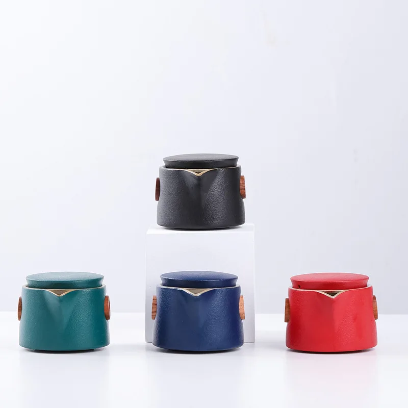 Ceramic Teapot With 2 Cups Portable Travel Tea Sets Drinkware Chinese Handmade Quality Gifts for Friend Teaware Kung Fu | Дом и сад