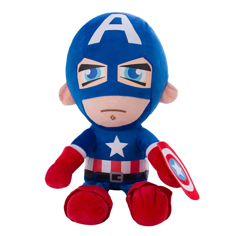 30 см disney Marvel Мстители Мягкие плюшевые животные игрушки Аниме Супермен Человек-паук Железный человек Капитан Америка кукла ребенок подарок - Цвет: Captain America