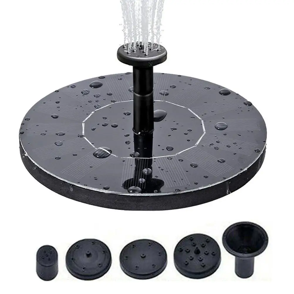 

obbylane Round Solar Fountain Floating Water Fountain Fontaine For Garden Decoration Solar Fontein Pool Pond Waterfall