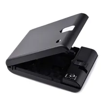 Arma de impressão digital cofres pistola cofre caixa de arma de aço caixa de segurança armas impressão digital cofre para armário de mesa com chave de reposição
