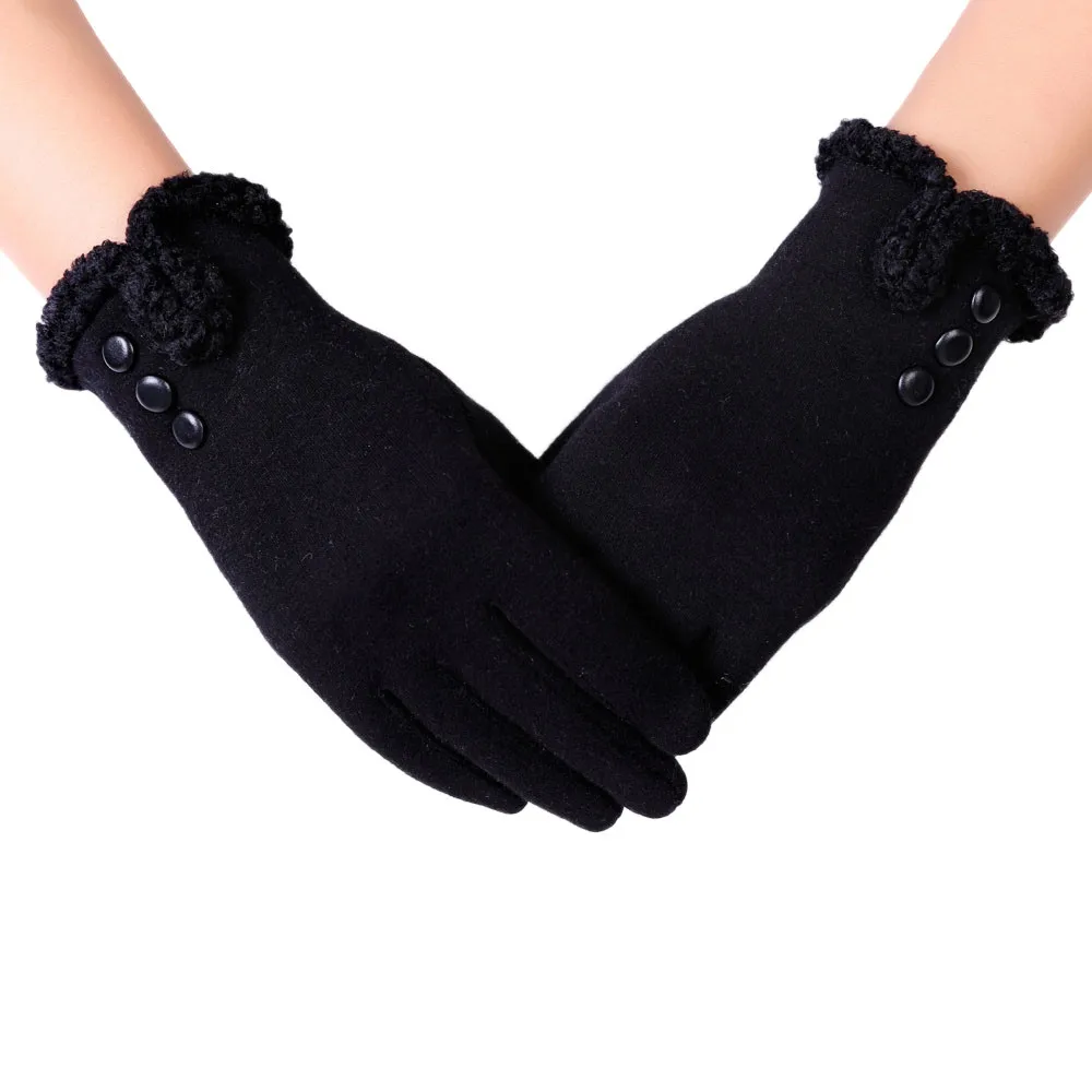 Womens Fashion Winter High Quality Warm Gloves Female Outdoor Sport touch screen Gloves Lady leather gloves rekawiczki damskie