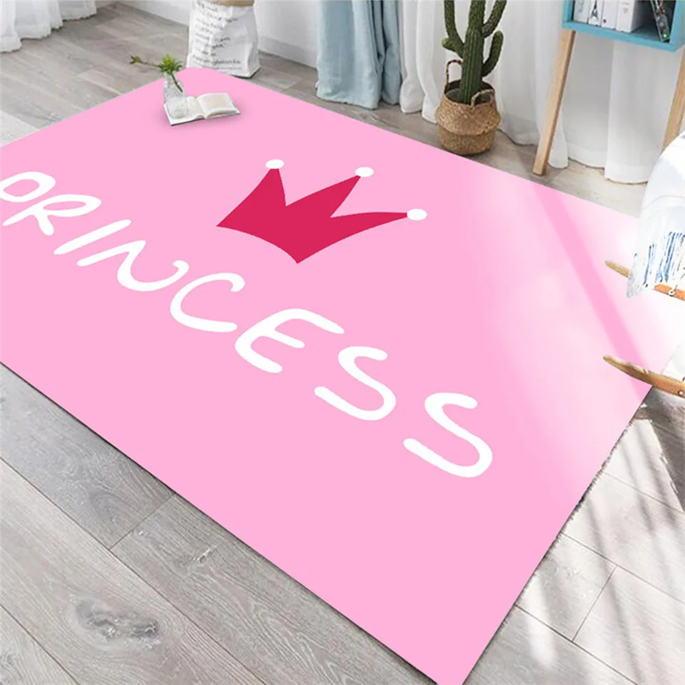 Современный детский ковер с рисунком животных из мультфильмов, Детские Противоскользящие коврики для игр, мягкие ковры с 3D принтом, детские коврики для ползания