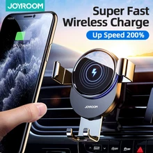 Soporte de teléfono Qi de 15W para coche, cargador inalámbrico, infrarrojo inteligente, para ventilación de aire, cargador de coche inalámbrico para iPhone 12 pro