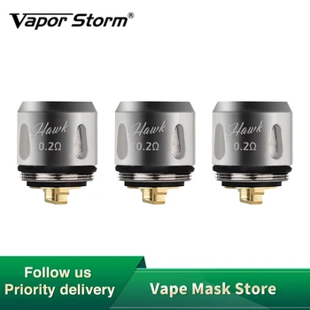 

Original 3pcs/pack Vapor Storm Hawk Replacement Coil with 0.2ohm Coil Head for Vapor Storm Hawk Tank Vape Vaporizer
