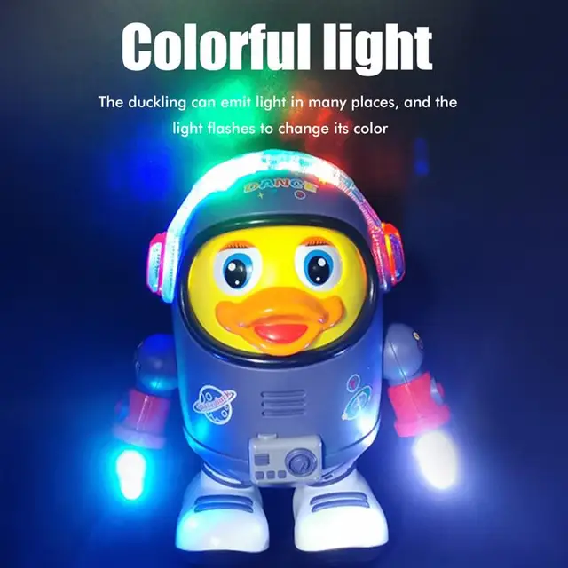Electric Robot Duck Toys Dancing Walking Space Duck Educational Toy With Music Light Play Interactive Singing Toys For Kids Gift 3