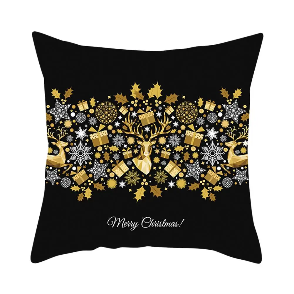 Наволочки Merry Christmas 45x45 см Ретро хлопковые льняные чехлы на подушки для дома