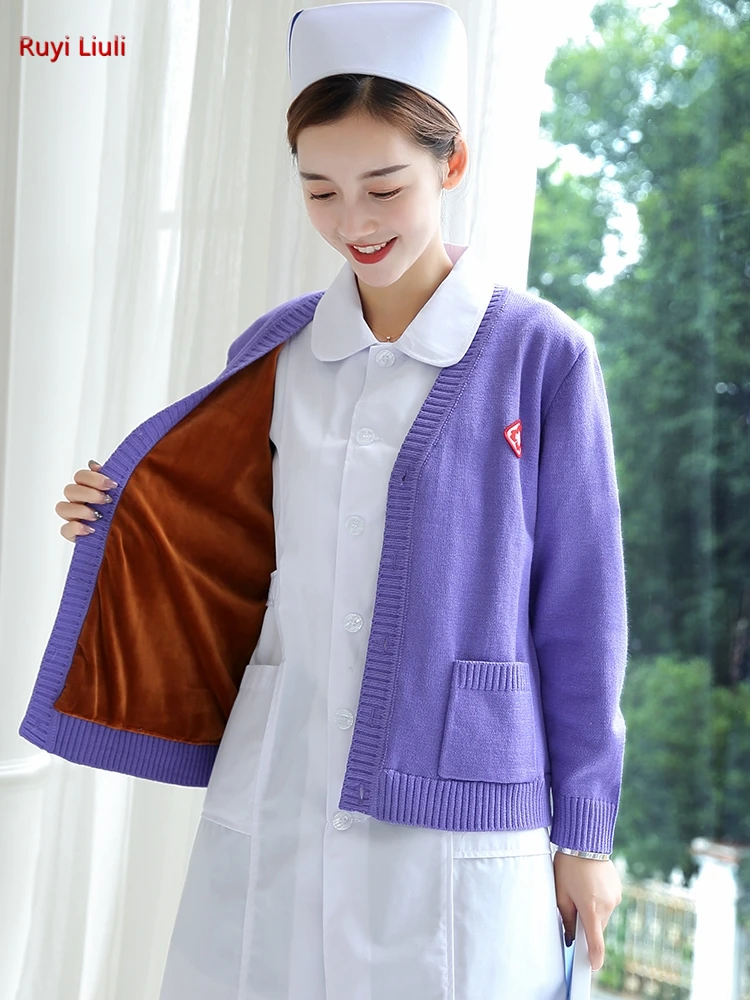 Nurse's sweater jacket cardigan nurse uniform suits