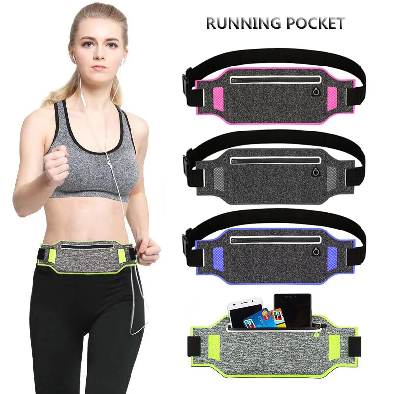 Тонкий поясной ремень для бега сумка забавная путешествий марафона тренажерного